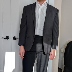 Kenneth Cole Charcoal Gray Men's Suit